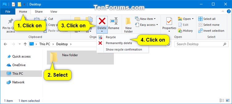 Delete Folder In Windows 10 Tutorials