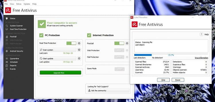 avira free firewall