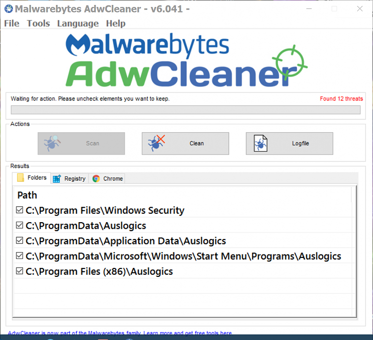 malwarebytes adwcleaner pl