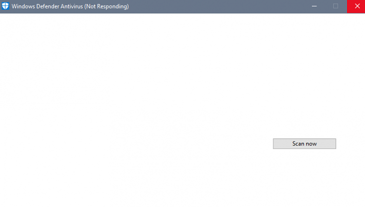 Defender UI Delayed: Not responding build 15063.13-15063.13.png