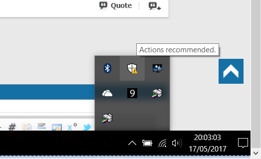 [Creators Update] How to get rid of this new &quot;Actions Recommended&quot;?-capture.png