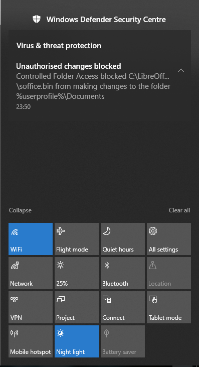 Controlled folder access problems-controlled-folder-access-notification.png