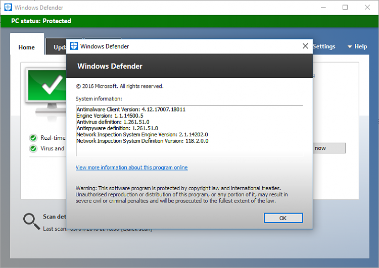 Defender antimalware client update-1607-defender-updated.png