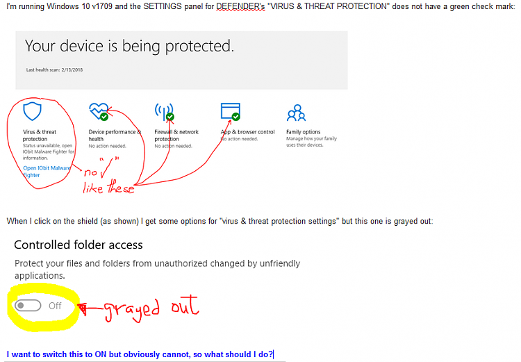 cannot change CONTROLLED FOLDER ACCESS option in Windows Defender-image.png