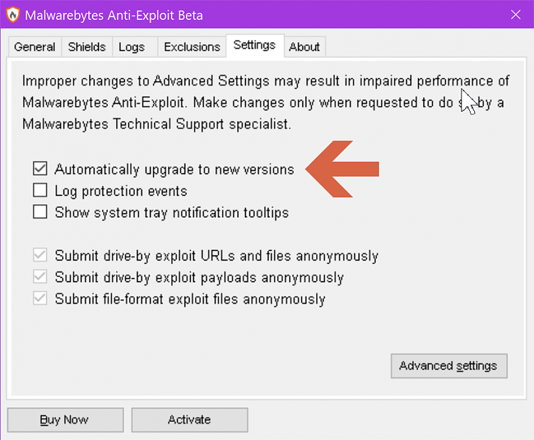 Latest Version Malwarebytes Anti Exploit-image-004.png