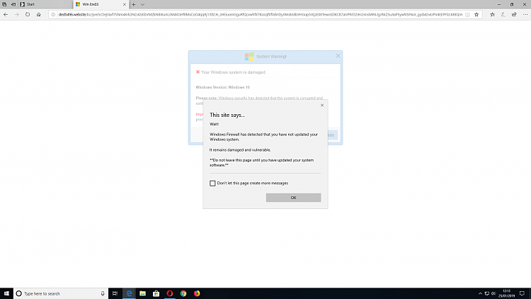 Advice please, Infected warning in Edge varied web pages, scans clean-infection-1.png