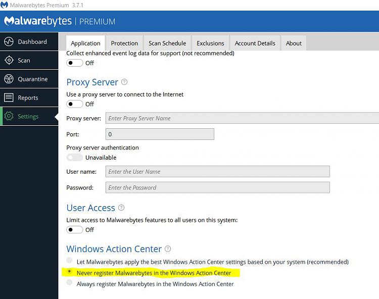 Latest Version of Malwarebytes-mb-action-center.jpg