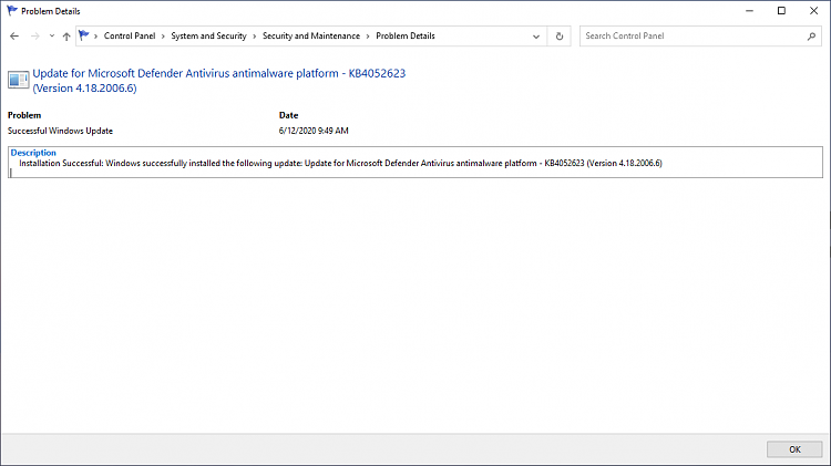 MS Antimalware Platform 4.18.2001.6 only on one PC-def.png