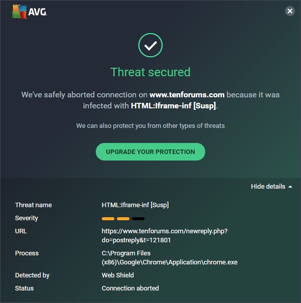 AVG reports HTML:lframe-inf Threat-tenforums-threat.jpg