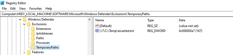 Can I configure windows defender to never quarantine files-image.png