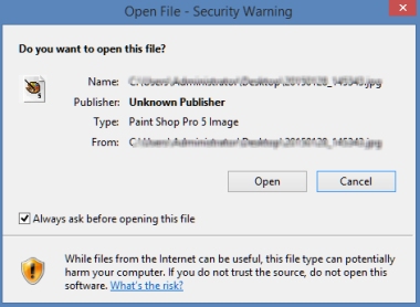 Prevent  &quot;Do you want to open this file?&quot; for  Desktop Shortcut URL's-unsafefile.jpg