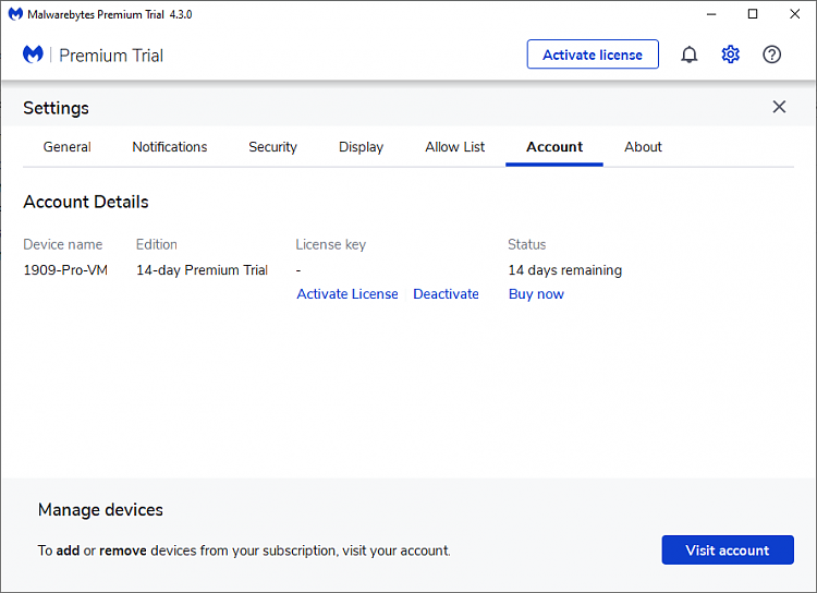 malwarebytes free version not working
