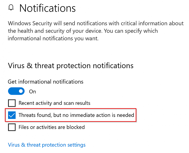 How to stop Virus &amp; Threat  Protection notifications-image.png
