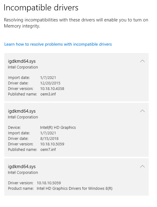 Can't turn on Memory Integrity due to INtel graphics drivers-memory-integrity-intel-drivers-not-camptible.png