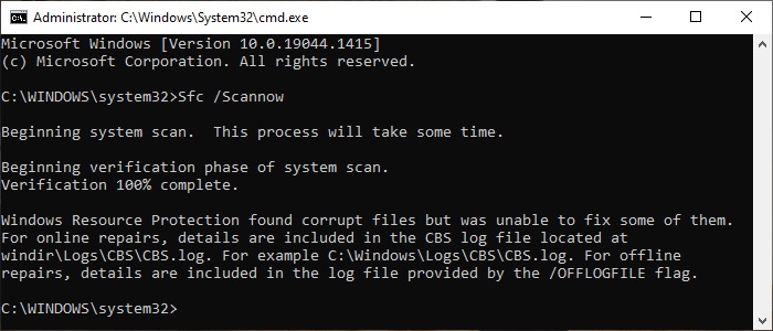 Windows Security Not Working-scannow.jpg