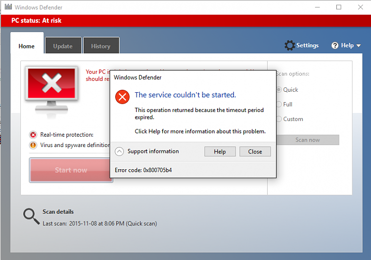 Cannot start Windows Defender: Error 0x800705b4-1.png