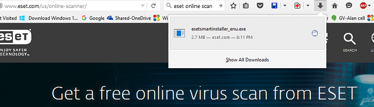 I have contracted a Virus that shows many Ads-eset05.png