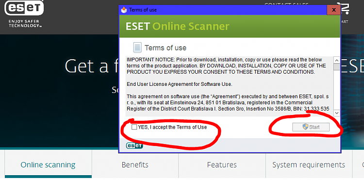 I have contracted a Virus that shows many Ads-eset06.png