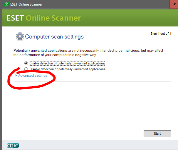 I have contracted a Virus that shows many Ads-eset07a.png