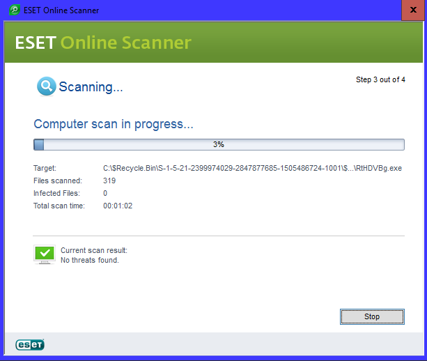 I have contracted a Virus that shows many Ads-eset10.png