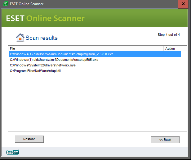 I have contracted a Virus that shows many Ads-eset14.png