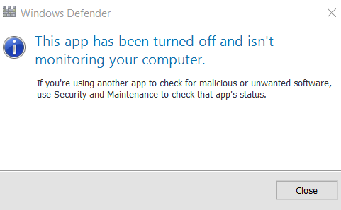 Q: re Windows Defender\mpcmdrun.exe-windows-defender-turned-off-popup.png