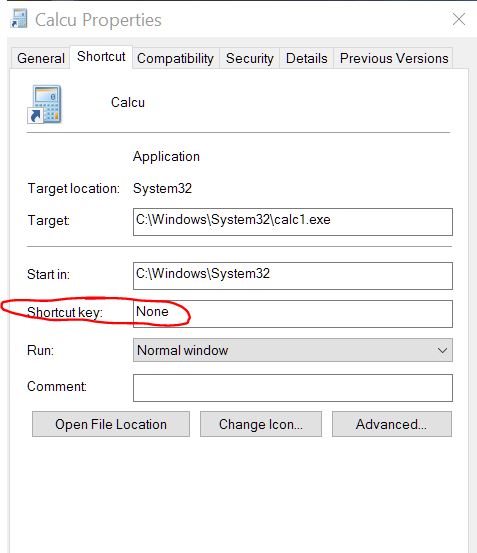 Shortcut Key won't work since system restore, why? Solved ...