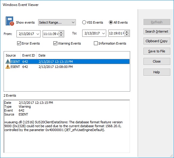 MACRIUM 6.2 full gets error ESENT 642 wuaung.dll on every backup-esent-642.jpg