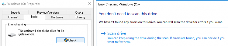 System Restore will not do a restore  to previous created Point-tools-error-checking.png