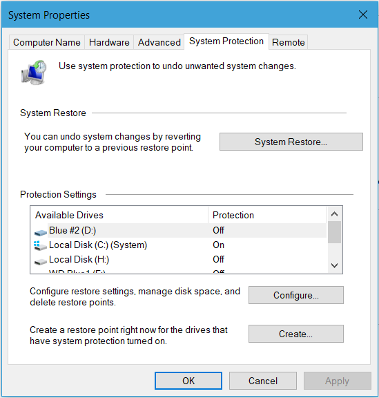 Why is System Restore not automatically activated as default?-image.png
