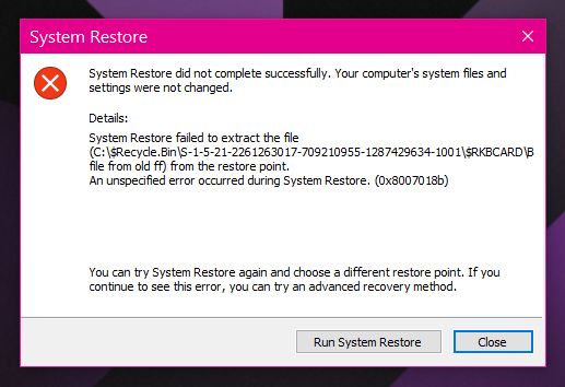 System Restore Wont Work - Can't Extract a Certain FIle.. HELP!-restiore-msg.png