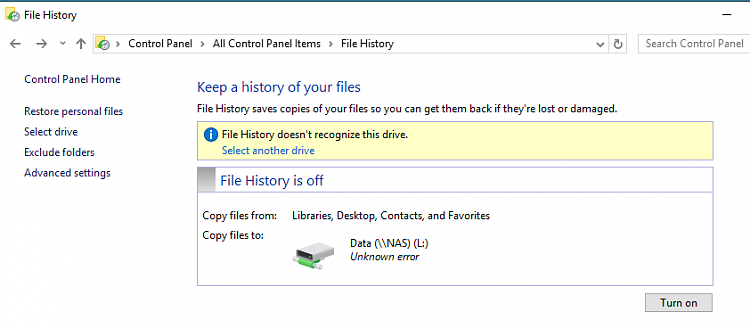 File History has created a duplicate directory?-file-history-ss-one.png