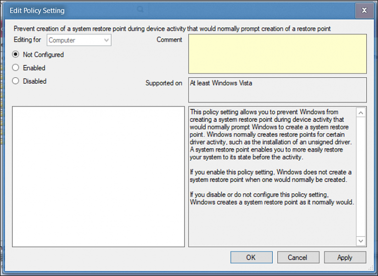 Disable create auto restore point /allow manual restore point creation-1.png