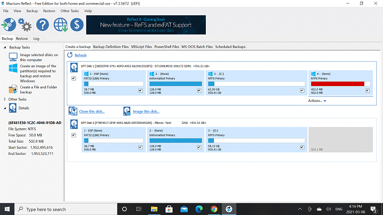 Macrium Cloning issue : Error 9 : unable to complete C: cloning-screenshot-6-.png