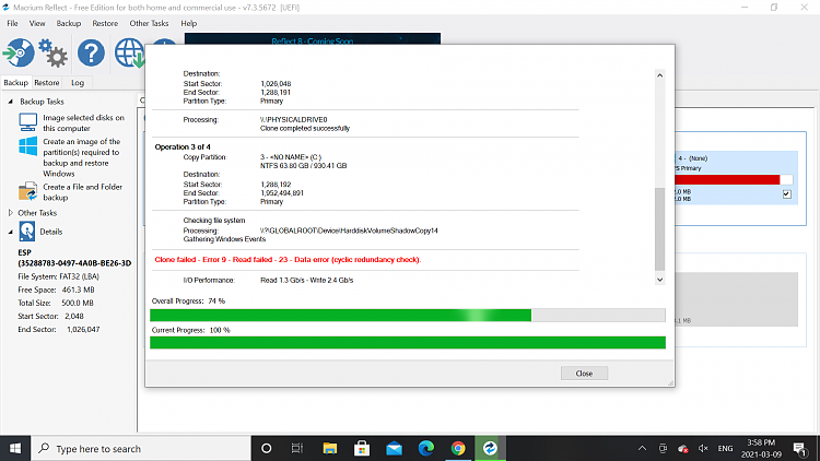 Macrium Cloning issue : Error 9 : unable to complete C: cloning-screenshot-10-.png