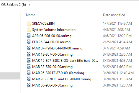 macrium reflect windows 10 to nas backup