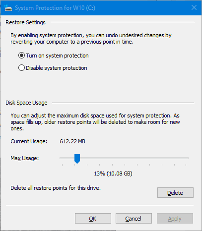System Restore Point Keeps Growing-sr-config-usage-612.png