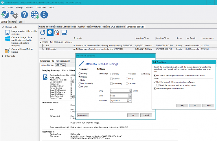 Macrium scheduled backup tasks start hours late or not at all-macrium-schedule-settings.png