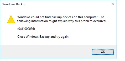 Create System Image - Windows could not find backup devices-error.jpg
