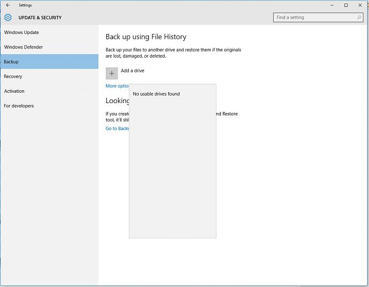 Trying to use the Backup feature but &quot;No usable drives found&quot;-no-usable-drives-found.jpg