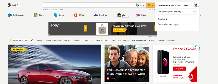 Change Default Weather Location on Edge Home Page-msn-homepage.png