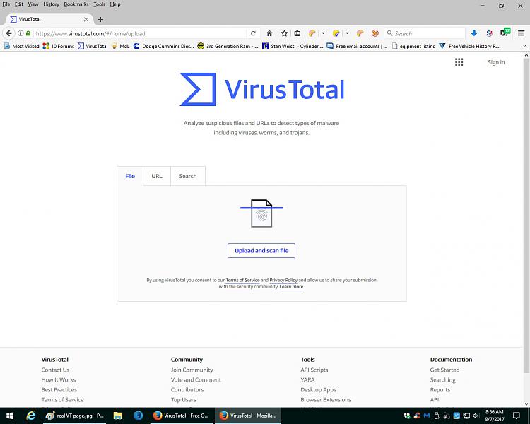 My VirusTotal page looks different, browser hijacked?-hijacked-vt-page.jpg