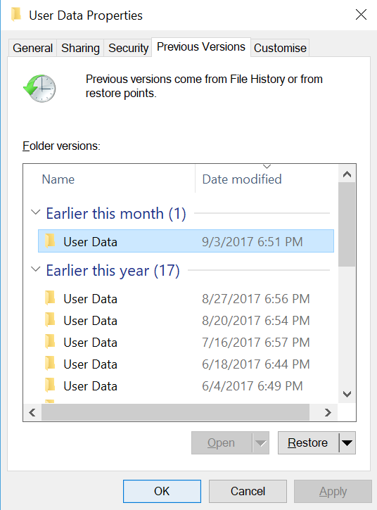 Restore previous version of Chrome User Data in Windows 10-restore.png