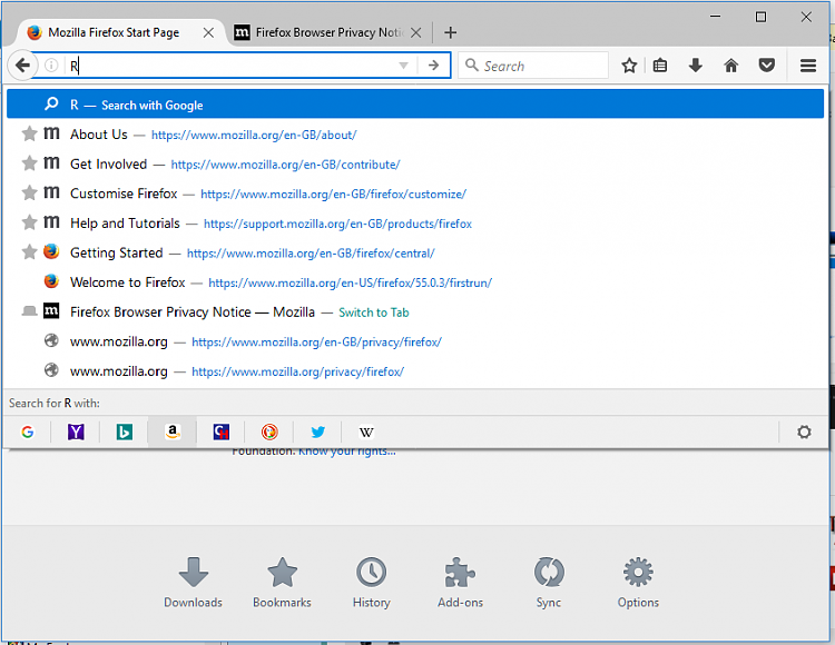 Firefox Porn - Firefox Address Bar Suggestions - Windows 10 Forums