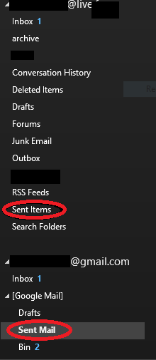 Outlook 2016 doesn't show sent mail in sent mail folder-capture.png