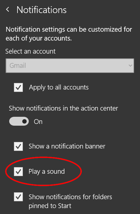notification sounds for windows 10