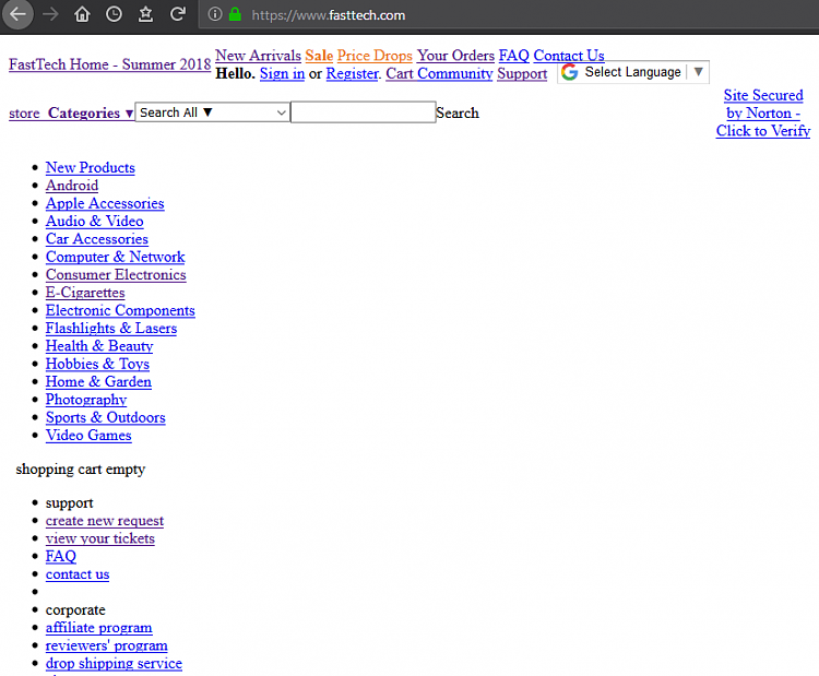 One website displays as text on 3 browsers-fastech.png