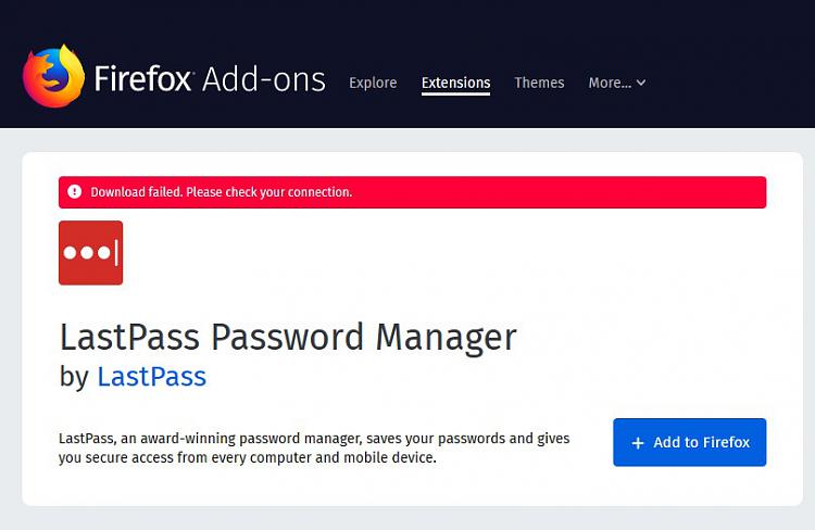 lenovo password manager firefox addon
