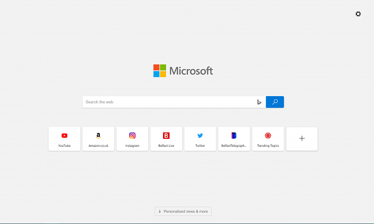 Microsoft Edge will open your email from the new tab page