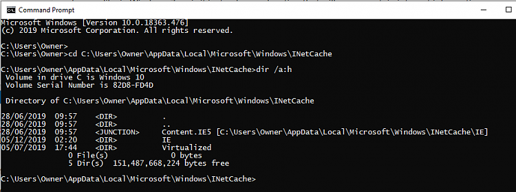 Windows 10 Internet Explorer Content.IE5 folder, unable to access.-image.png